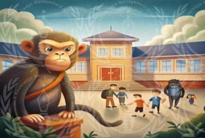 Letter to the Municipal Commissioner reporting monkey menace in the school